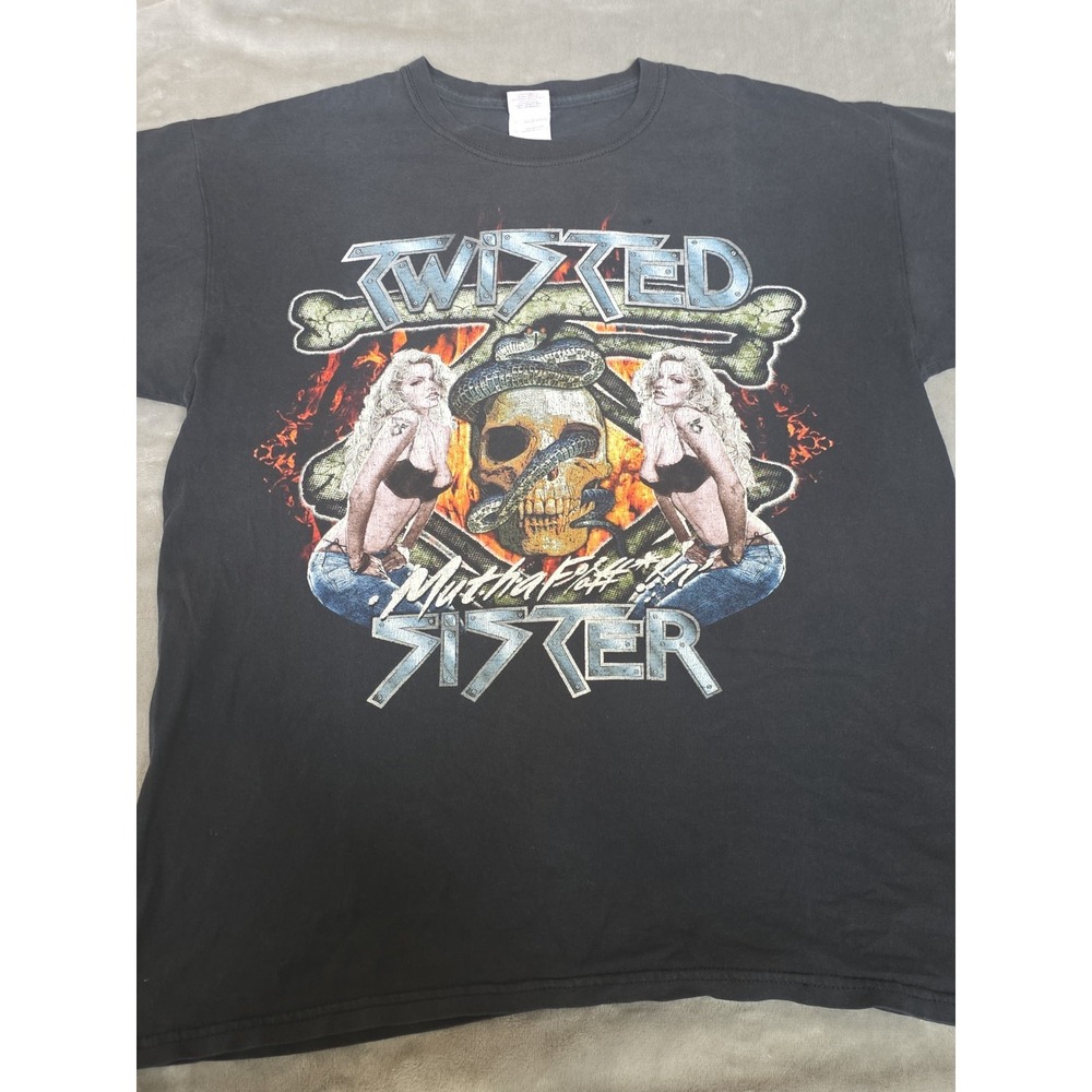 TWISTED SISTER The Sound of Thunder  T-Shirt Size M "Mutha F%#*!n'"